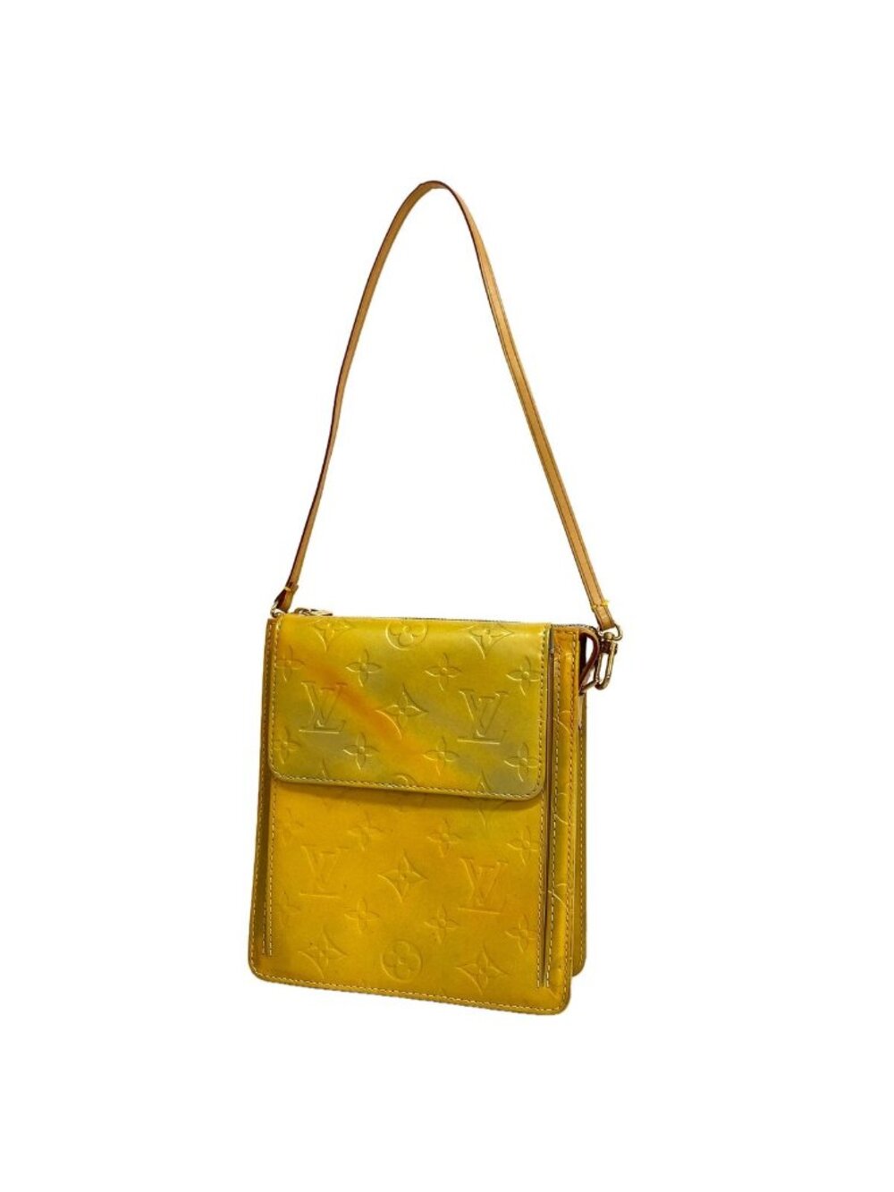 Louis Vuitton Shoulder Bag Vernis Mott Gray